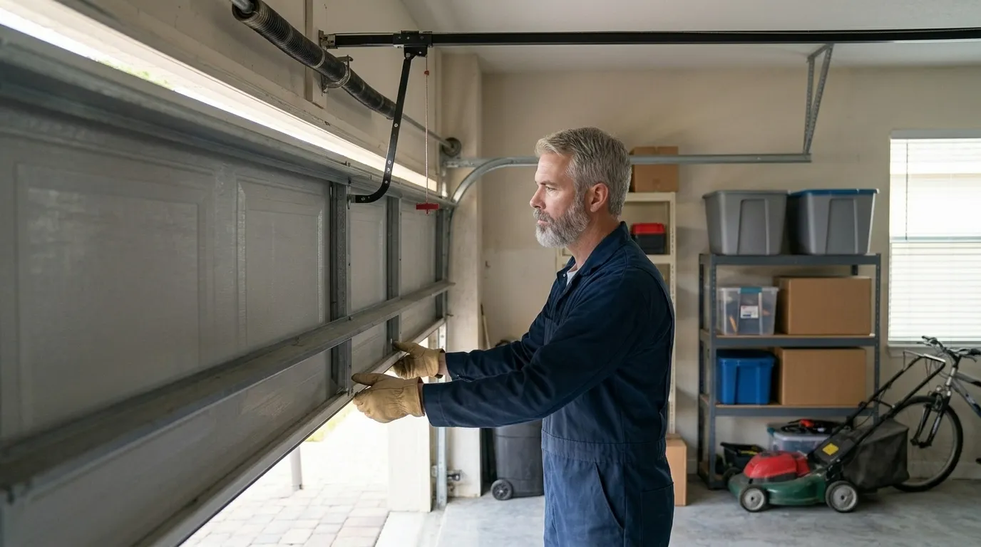 Commercial roll-up garage door