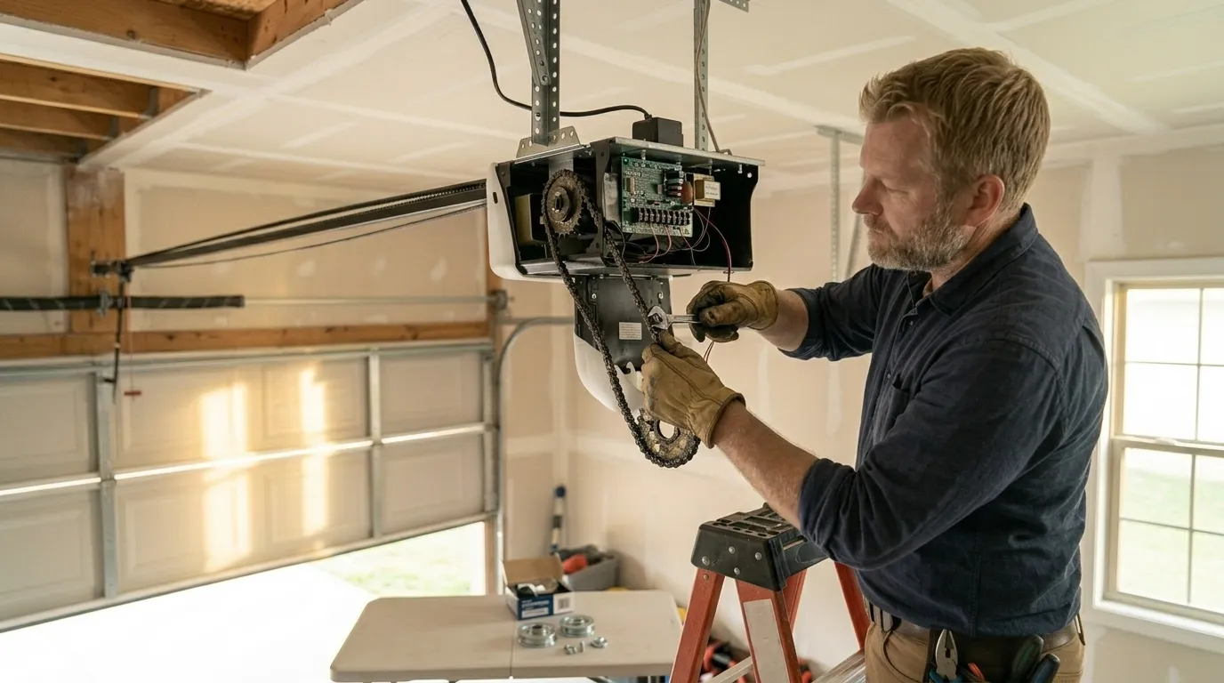 Repaired & tested - Sun Prairie garage door service