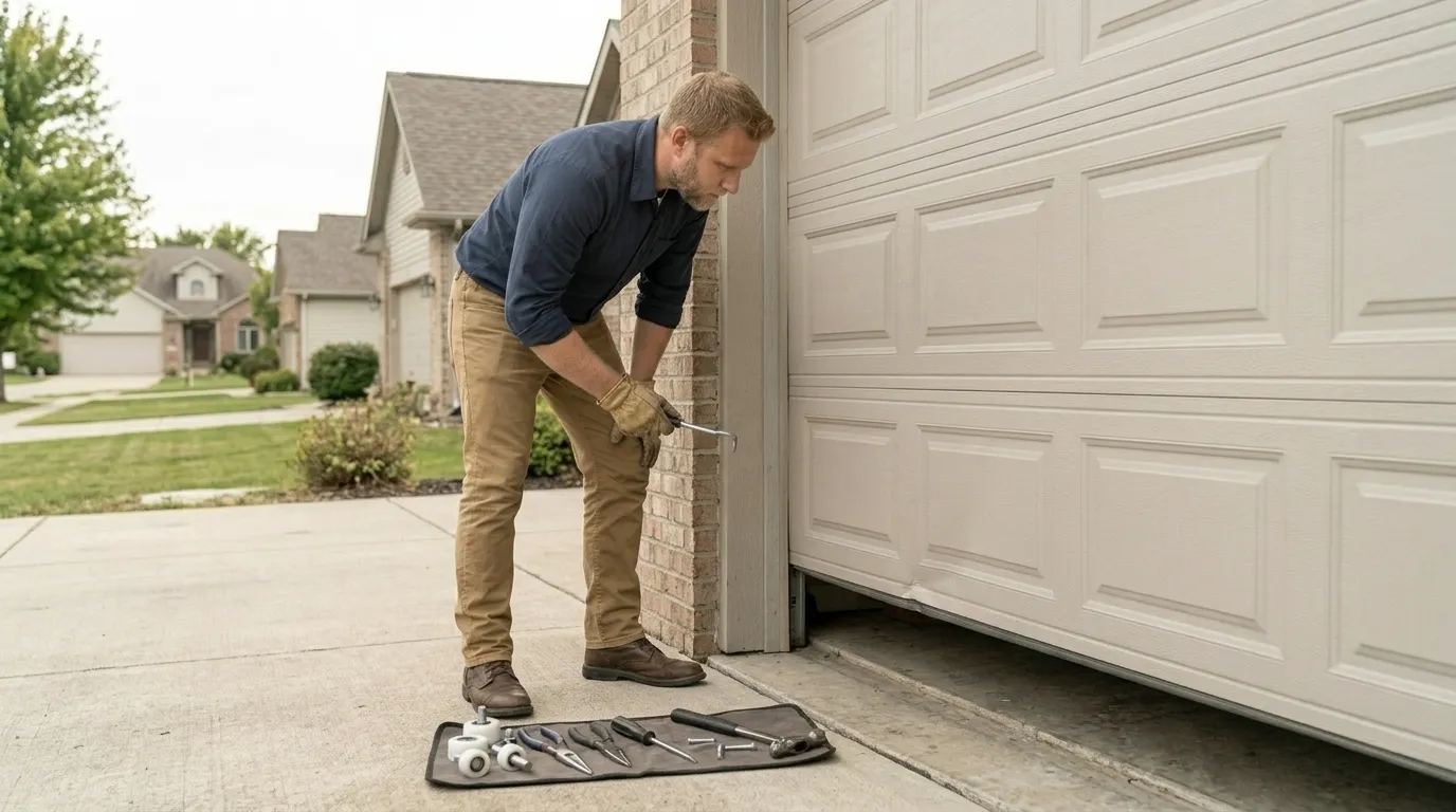Repaired & tested - Sun Prairie garage door service