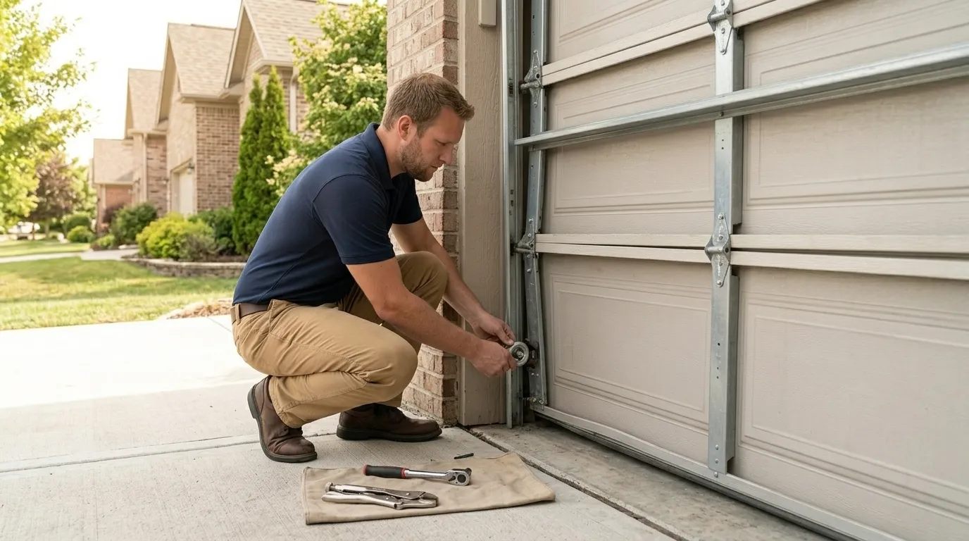 Repaired & tested - Sun Prairie garage door service