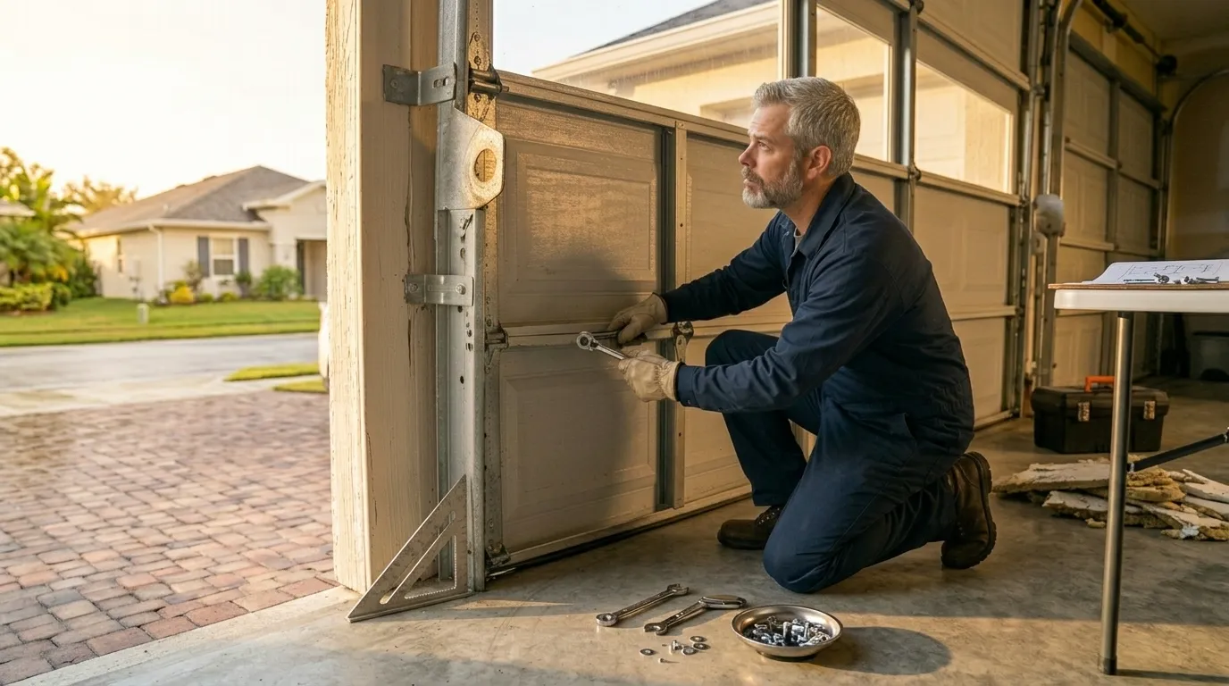 Repaired & tested - Sun Prairie garage door service