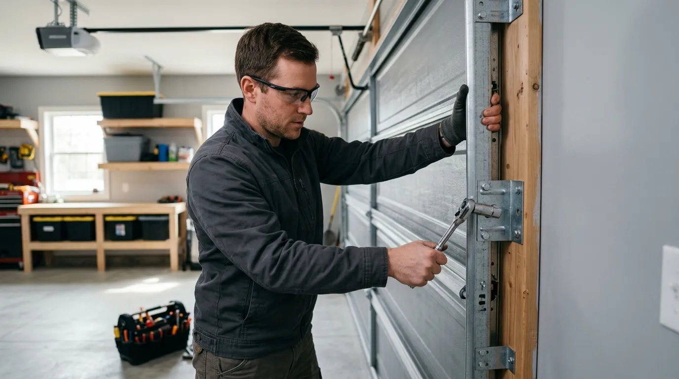 Repaired & tested - Sun Prairie garage door service