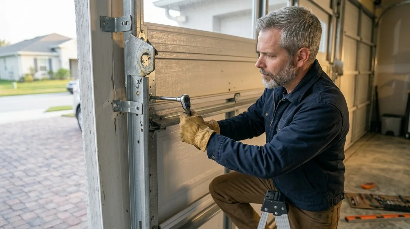 Repaired & tested - Sun Prairie garage door service