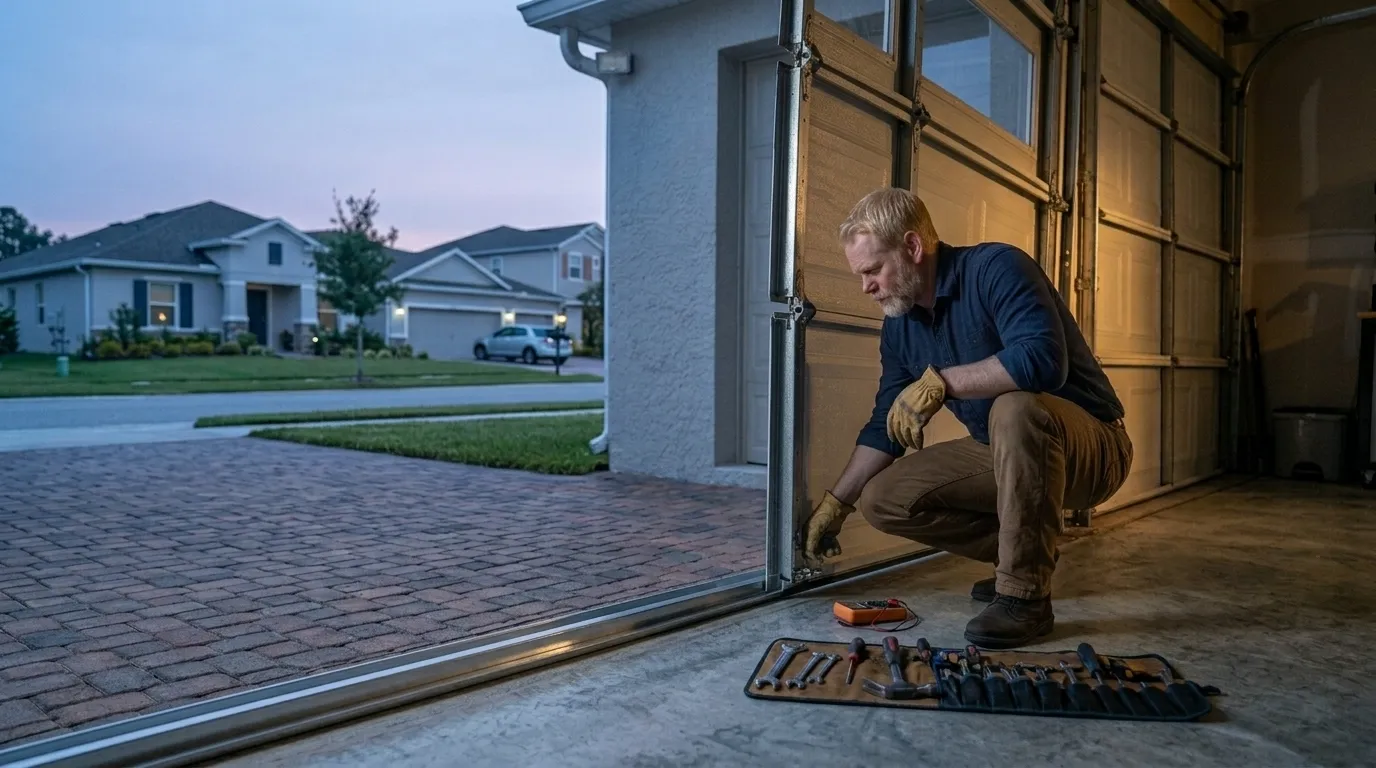 Repaired & tested - Sun Prairie garage door service