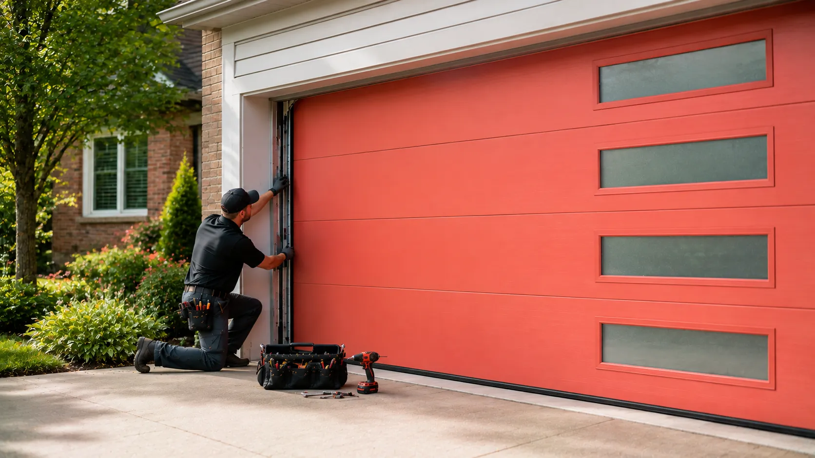 Garage door guides for Sun Prairie homeowners